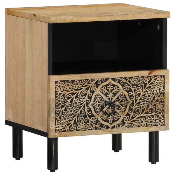 vidaXL Nachttisch 40x33x46 cm Massivholz Mango