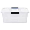 vidaXL Aufbewahrungsboxen mit Deckeln 5 Stk. Transparent 21 L
