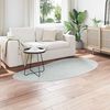 vidaXL Teppich Grau 100 x 200 cm Polyester