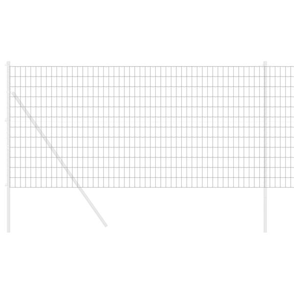 vidaXL Eurozaun Grau 1,2 x 10 m PVC-beschichtetes Eisen