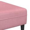 vidaXL Wohnzimmer Couch 3 pcs Rosa