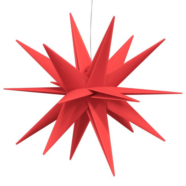vidaXL LED-Weihnachtsstern Faltbar Rot 43 cm