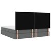 vidaXL Aufbewahrungsbett mit Matratze Dunkelgrau 200 x 200 cm