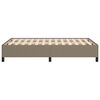 vidaXL Bettgestell ohne Matratze Taupe 120x190 cm Stoff