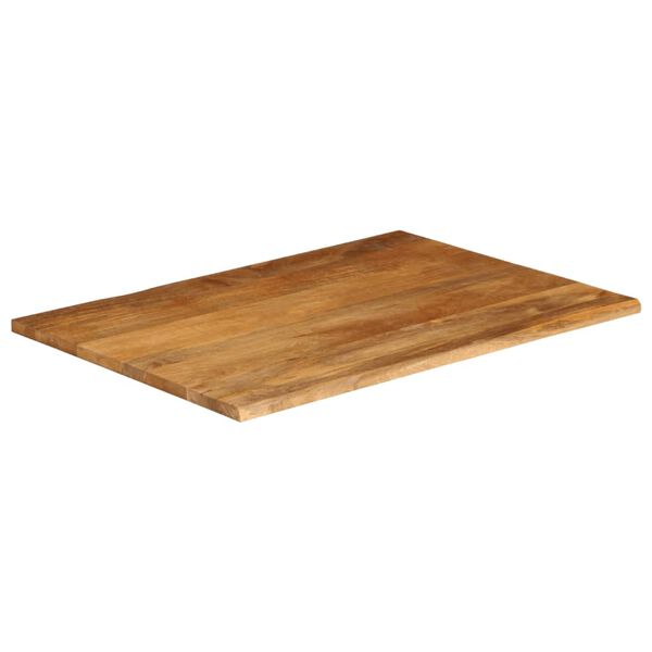 vidaXL Tischplatte mit Baumkante 110x80x2,5 cm Massivholz Mango