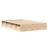 vidaXL Bettrahmen Braun 120 x 200 cm Massives Kiefernholz