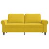 vidaXL 2-Sitzer-Sofa Gelb 140 cm Samt