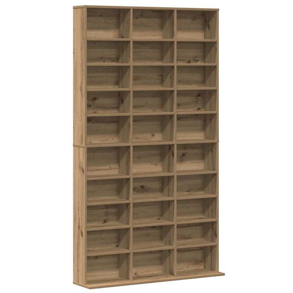 vidaXL CD Regal Artisan-Eiche 101 x 23 x 177,5 cm Holzwerkstoff