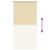 vidaXL Verdunkelungsrollo Beige 80x150cm Stoffbreite 75,7 cm Polyester
