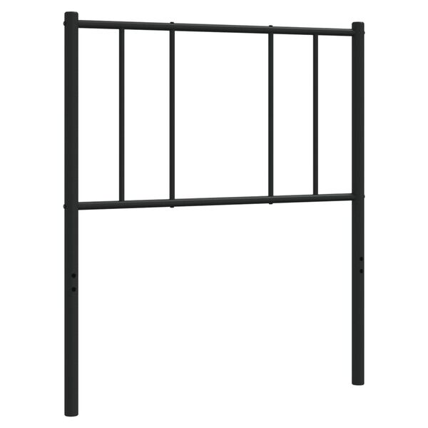 vidaXL Kopfteil Metall Schwarz 107 cm