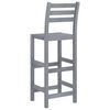 vidaXL 7-tlg. Garten-Bar-Set Grau Massivholz Akazie