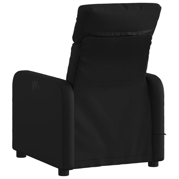 vidaXL Massage-Relaxsessel Schwarz Kunstleder