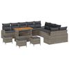 vidaXL Garten-Sofa-Set 14 Stk. 13-Sitzanzahl Grau