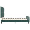vidaXL Boxspringbett mit Kopfteil Dunkelgr&uuml;n 140 x 190 cm Samt