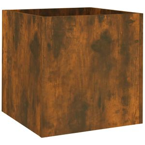vidaXL Pflanzgef&auml;&szlig; R&auml;uchereiche 40x40x40 cm Holzwerkstoff