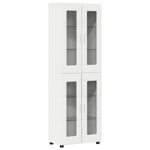 vidaXL Highboard FLORIN 60 x 35 x 182 cm Wei&szlig; Holzwerkstoff