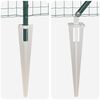 vidaXL Zaun mit Pfosten Gr&uuml;n 1 x 25 m Stahl und PVC