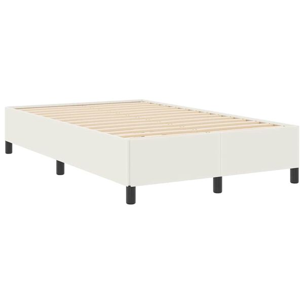 vidaXL Boxspringbett Creme 120 x 200 cm Cordstoff