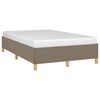 vidaXL Bettgestell ohne Matratze Taupe 120x190 cm Stoff