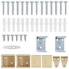 vidaXL Venetianer Jalousie Hellbraun mit Muster 213 x 140 cm PVC