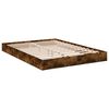 vidaXL Bettgestell ohne Matratze R&auml;uchereiche 140x190 cm Holzwerkstoff