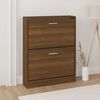 vidaXL Schuhschrank Braun Eichen-Optik 59x17x81 cm Holzwerkstoff