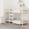vidaXL Etagenbett Wei&szlig; 90x200 cm Massivholz Kiefer