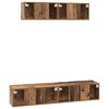 vidaXL TV-Schrankset Wandmontiert 4 pcs Altholz Holzwerkstoff