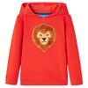 Kinder-Kapuzenpullover Rot 104