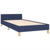 vidaXL Bettgestell ohne Matratze Blau 100x200 cm Stoff
