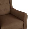 vidaXL Massagesessel Verstellbar Braun Stoff