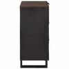 vidaXL Sideboard Braun 40 x 33 x 75 cm massives Mangoholz