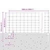 vidaXL Zaun mit Pfosten Silber 0,8 x 50 m Stahl