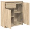 vidaXL Sideboard mit Schublade Sonoma-Eiche 71x35x84 cm Holzwerkstoff