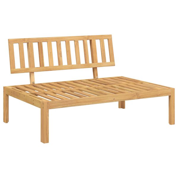 vidaXL Sofa Set mit Kissen Uni Grau 120 x 92 x 69 cm Massivholz Akazie
