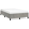 vidaXL Bettgestell ohne Matratze Hellgrau 120x190 cm Samt
