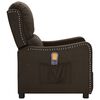 vidaXL Massagesessel Dunkelbraun Stoff