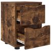 vidaXL Nachttisch Ger&auml;ucherte Eiche 30,5 x 30 x 43 cm Holzwerkstoff