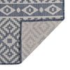 vidaXL Outdoor-Teppich Flachgewebe 160x230 cm Blau Gestreift