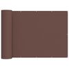 vidaXL Balkon Sichtschutz 180 x 200 cm Stoff mit PU-Beschichtung Braun