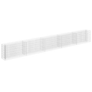 vidaXL Gabionen-Hochbeet Verzinkter Stahl 450&times;30&times;60 cm