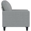 vidaXL Sofasessel Hellgrau 60 cm Stoff