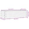 vidaXL Pflanzk&uuml;bel 90x40x26,5 cm Massivholz Douglasie