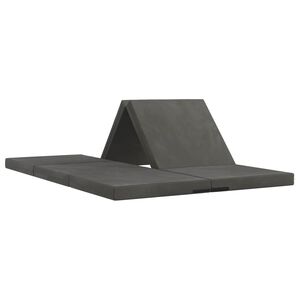 vidaXL Klappsofa Bett 140 x 67 x 15 cm Dunkelgrau