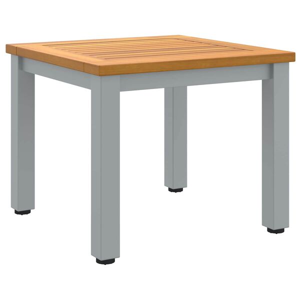 vidaXL Tisch f&uuml;r Outdoor Nat&uuml;rlich und Grau 45 x 45 x 38 cm