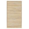 vidaXL Schuhschrank Eichen-Optik 59x17x108 cm Holzwerkstoff