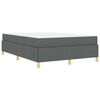 vidaXL Bettrahmen mit Matratze Dunkelgrau 160 x 200 cm Stoff