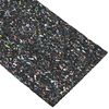 vidaXL Gummiwalze Schwarz 2000 x 10 x 0,6 cm Gummi