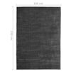 vidaXL Teppich Waschbar Faltbar Anthrazit 160x230 cm Polyester