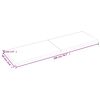vidaXL Wandregal Hellbraun 200x60x(2-4) cm Massivholz Eiche Behandelt